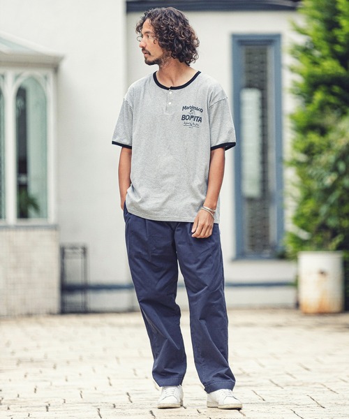 MARBLES(マーブルズ)の「mt7550-VNTG RINGER TEE Tシャツ(Tシャツ/カットソー・メンズ・レッド/ブラック/ブルー・L/S/M/XL)」の6枚目の写真