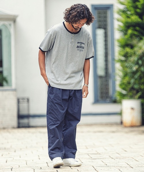 MARBLES(マーブルズ)の「mt7550-VNTG RINGER TEE Tシャツ(Tシャツ/カットソー・メンズ・レッド/ブラック/ブルー・L/S/M/XL)」の8枚目の写真