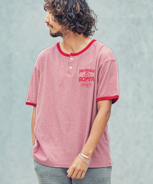 MARBLES(マーブルズ)の「mt7550-VNTG RINGER TEE Tシャツ(Tシャツ/カットソー・メンズ・レッド/ブラック/ブルー・L/S/M/XL)」の9枚目の写真
