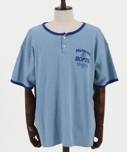 MARBLES(マーブルズ)の「mt7550-VNTG RINGER TEE Tシャツ(Tシャツ/カットソー・メンズ・レッド/ブラック/ブルー・L/S/M/XL)」の22枚目の写真