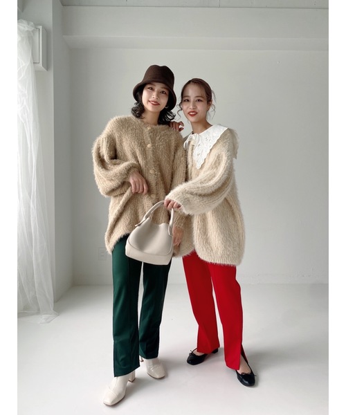 JUMELLE(ジュメロ)の「サイドスリットカラーパンツ(その他パンツ・レディース・ベージュ/レッド/グリーン・SMALL/MEDIUM)」の16枚目の写真