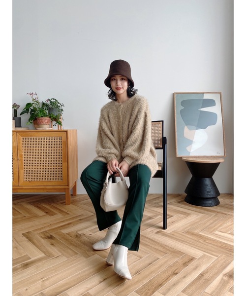 JUMELLE(ジュメロ)の「サイドスリットカラーパンツ(その他パンツ・レディース・ベージュ/レッド/グリーン・SMALL/MEDIUM)」の20枚目の写真
