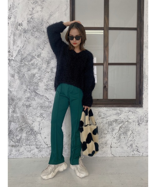 JUMELLE(ジュメロ)の「サイドスリットカラーパンツ(その他パンツ・レディース・ベージュ/レッド/グリーン・SMALL/MEDIUM)」の11枚目の写真