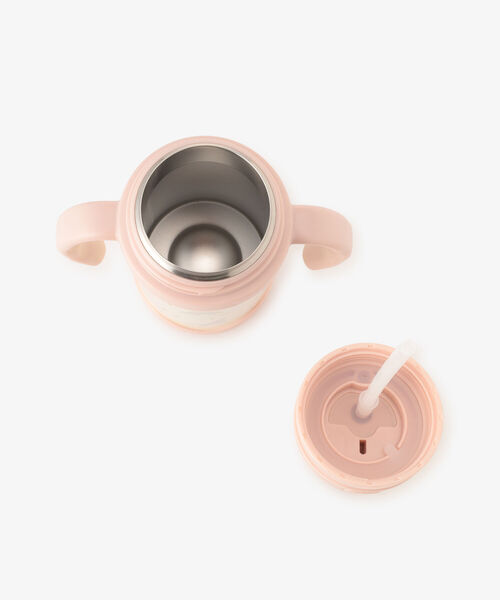 Afternoon Tea（アフタヌーンティー）の「レインボーストロー付きステンレスマグカップ（マグ/哺乳瓶/お食事グッズ・キッズ・ピンク/グリーン・ONE SIZE）」の3枚目の写真