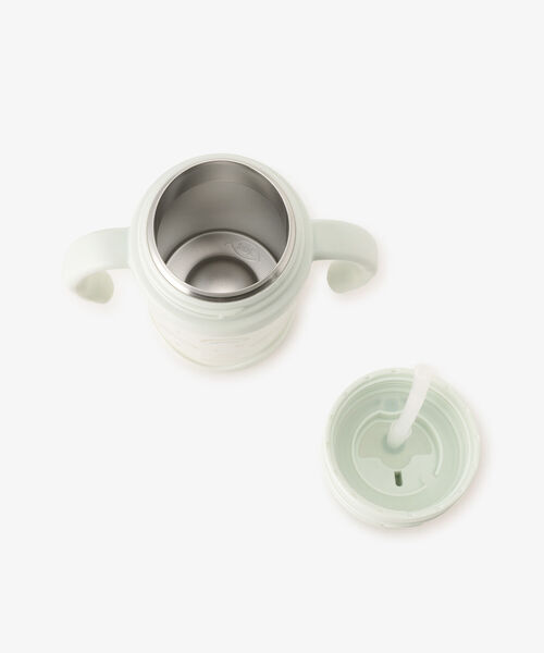 Afternoon Tea（アフタヌーンティー）の「レインボーストロー付きステンレスマグカップ（マグ/哺乳瓶/お食事グッズ・キッズ・ピンク/グリーン・ONE SIZE）」の4枚目の写真