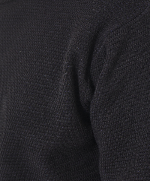 ABAHOUSE GRAY（アバハウスグレイ）の「【裏配色】カノコ モックネック ニット（ニット/セーター・メンズ・ホワイト/ブラック/ピンクベージュ/グレイッシュブルー・46/48）」の20枚目の写真