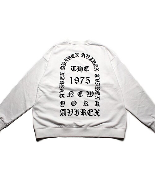AVIREX(アヴィレックス)の「【直営店限定】クルーネック スウェット / CREW NECK SWEAT AVX Ⅱ / アヴィレックス / AVIREX(スウェット・メンズ・ホワイト/ブラック・MEDIUM/LARGE)」の3枚目の写真