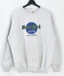 【ヴィンテージ古着】Hard Rock CAFE HOTEL ロゴ刺繍 クルーネックスウェット