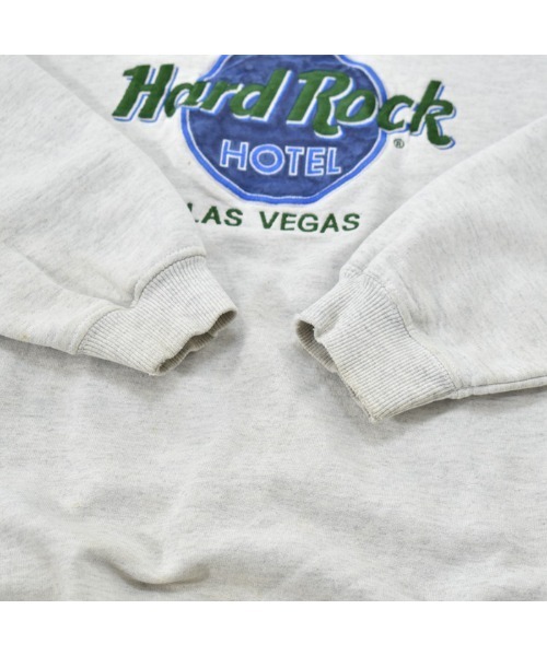 VINTAGE(ヴィンテージ)の「【ヴィンテージ古着】Hard Rock CAFE HOTEL ロゴ刺繍 クルーネックスウェット(スウェット・メンズ・グレー・LARGE)」の4枚目の写真