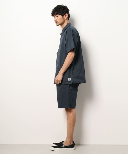 FRUIT OF THE LOOM（フルーツオブザルーム）の「開襟シャツセットアップ / セットアップ / 半袖 / 半ズボン / ユニセックス / 着回し / コスパ（セットアップ・メンズ・ブラック/マスタード/カーキ・M/LL/L/S）」の4枚目の写真