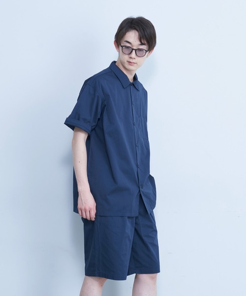 FRUIT OF THE LOOM（フルーツオブザルーム）の「開襟シャツセットアップ / セットアップ / 半袖 / 半ズボン / ユニセックス / 着回し / コスパ（セットアップ・メンズ・ブラック/マスタード/カーキ・M/LL/L/S）」の12枚目の写真