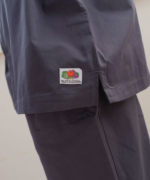 FRUIT OF THE LOOM（フルーツオブザルーム）の「開襟シャツセットアップ / セットアップ / 半袖 / 半ズボン / ユニセックス / 着回し / コスパ（セットアップ・メンズ・ブラック/マスタード/カーキ・M/LL/L/S）」の11枚目の写真