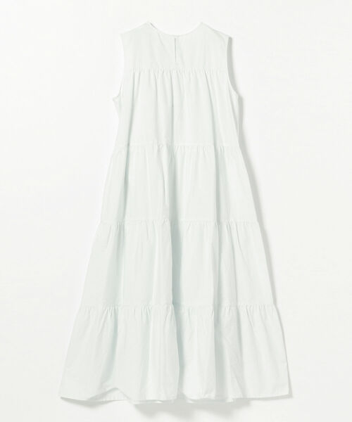 Ray BEAMS（レイビームス）の「GYMPHLEX / ノースリーブ ティアード ドレス（ワンピース・レディース・ネイビー/サックスブルー・14）」の8枚目の写真