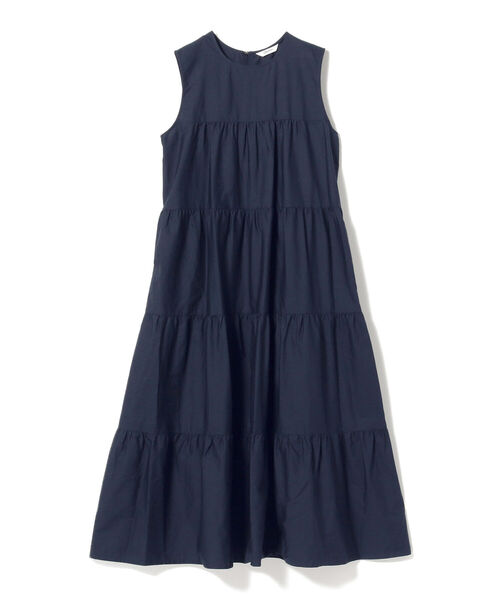Ray BEAMS（レイビームス）の「GYMPHLEX / ノースリーブ ティアード ドレス（ワンピース・レディース・ネイビー/サックスブルー・14）」の21枚目の写真