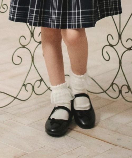 BRANSHES(ブランシェス)の「バレエシューズ(バレエシューズ・キッズ・ブラック/シルバー・16cm/17cm/18cm/19cm/20cm/21cm)」の2枚目の写真