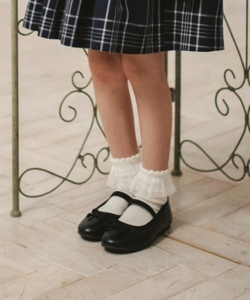 BRANSHES(ブランシェス)の「バレエシューズ(バレエシューズ・キッズ・ブラック/シルバー・16cm/17cm/18cm/19cm/20cm/21cm)」の3枚目の写真