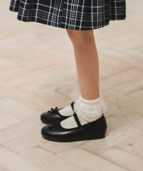 BRANSHES(ブランシェス)の「バレエシューズ(バレエシューズ・キッズ・ブラック/シルバー・16cm/17cm/18cm/19cm/20cm/21cm)」の4枚目の写真