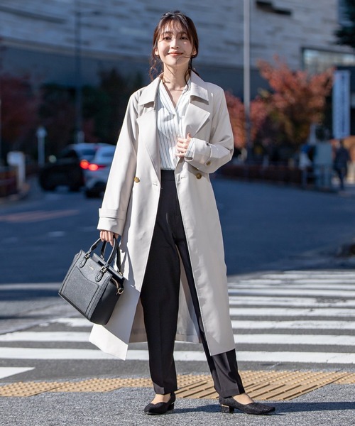 Honeys（ハニーズ）の「金釦使いブラウス（シャツ/ブラウス・レディース・ホワイト×ブラック/ホワイト/ネイビー/グレイッシュベージュ/ホワイト×ピンク・L/S/M/LL）」の8枚目の写真