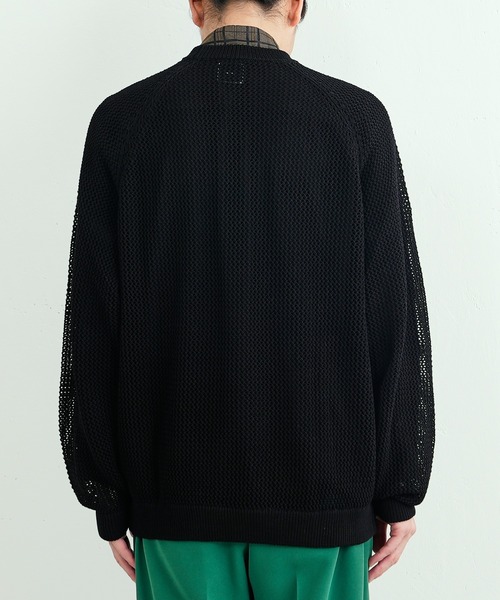 Lui's(ルイス)の「メッシュ編みビッグニット(ニット/セーター・メンズ・ブラック/オレンジ/グリーン・FREE)」の12枚目の写真