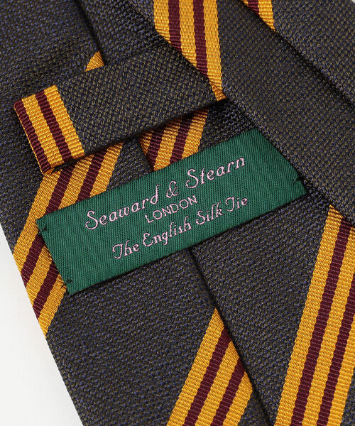 Seaward & Stearn × BEAMS F別注 ストライプ ネクタイ Seaward＆stearn（シーワードスターン）の「Seaward & Stearn