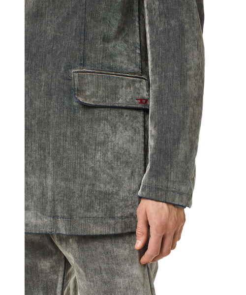 DIESEL(ディーゼル)の「DIESEL SS22 メンズ テーラード ジャケット デニム セットアップ(デニムジャケット・メンズ・ライトグレー/ブラック/カーキ・LARGE/MEDIUM/X-LARGE/SMALL)」の16枚目の写真