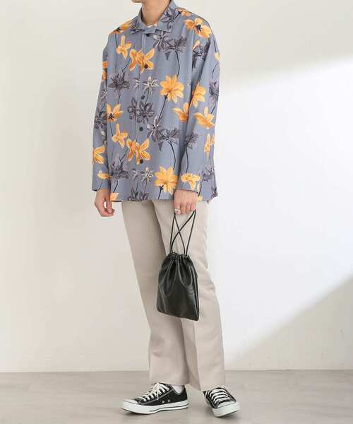 SENSE OF PLACE by URBAN RESEARCH(センスオブプレイスバイアーバンリサーチ)の「ボタニカルオープンカラールーズシャツ(シャツ/ブラウス・メンズ・ライトベージュ/ライトブルー/チャコールグレー・MEDIUM/LARGE)」の10枚目の写真