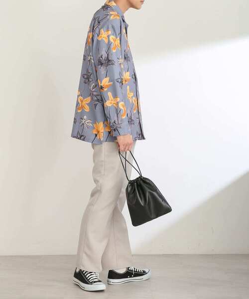 SENSE OF PLACE by URBAN RESEARCH(センスオブプレイスバイアーバンリサーチ)の「ボタニカルオープンカラールーズシャツ(シャツ/ブラウス・メンズ・ライトベージュ/ライトブルー/チャコールグレー・MEDIUM/LARGE)」の11枚目の写真