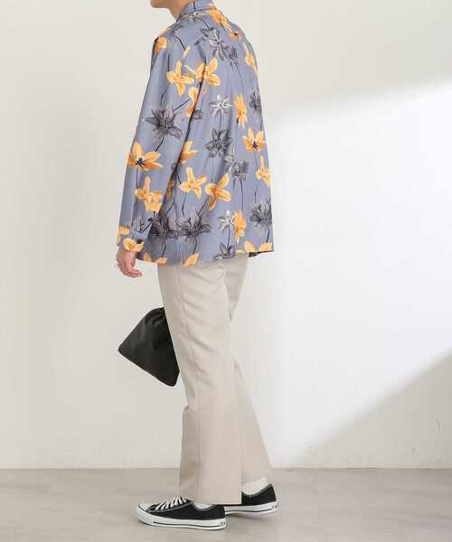 SENSE OF PLACE by URBAN RESEARCH(センスオブプレイスバイアーバンリサーチ)の「ボタニカルオープンカラールーズシャツ(シャツ/ブラウス・メンズ・ライトベージュ/ライトブルー/チャコールグレー・MEDIUM/LARGE)」の12枚目の写真