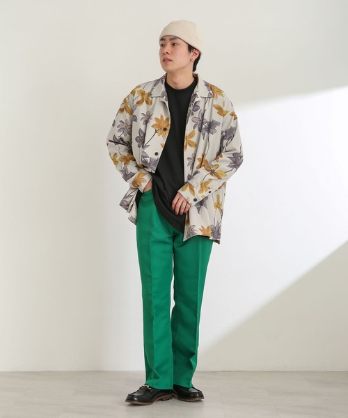 SENSE OF PLACE by URBAN RESEARCH(センスオブプレイスバイアーバンリサーチ)の「ボタニカルオープンカラールーズシャツ(シャツ/ブラウス・メンズ・ライトベージュ/ライトブルー/チャコールグレー・MEDIUM/LARGE)」の17枚目の写真