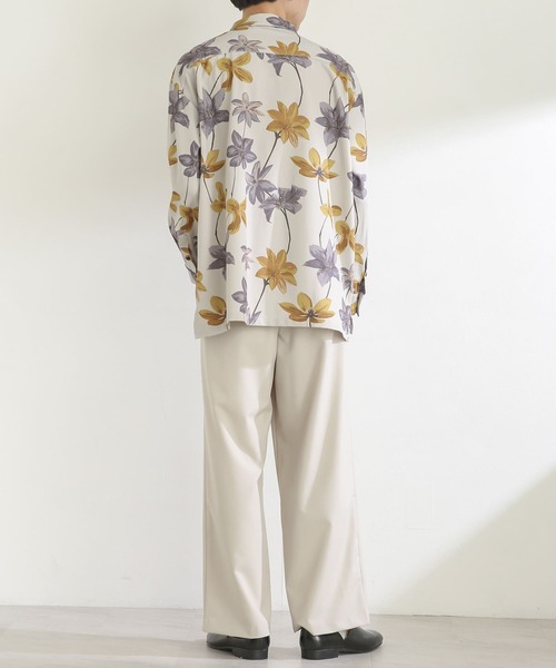 SENSE OF PLACE by URBAN RESEARCH(センスオブプレイスバイアーバンリサーチ)の「ボタニカルオープンカラールーズシャツ(シャツ/ブラウス・メンズ・ライトベージュ/ライトブルー/チャコールグレー・MEDIUM/LARGE)」の22枚目の写真