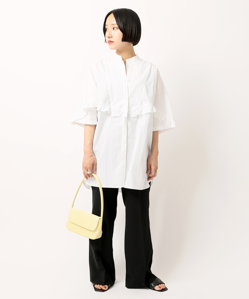 JOINT WORKS（ジョイントワークス）の「J-ダブルクロスステッチパンツ（デニムパンツ・レディース・ブラック/キナリ・SMALL/MEDIUM）」の22枚目の写真