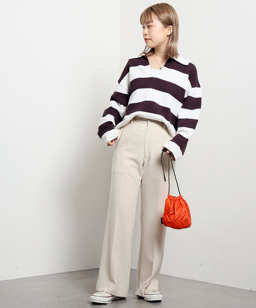 JOINT WORKS（ジョイントワークス）の「J-ダブルクロスステッチパンツ（デニムパンツ・レディース・ブラック/キナリ・SMALL/MEDIUM）」の17枚目の写真