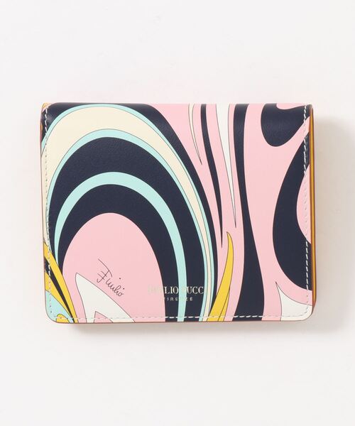 EMILIO PUCCI(エミリオプッチ)の「SMALL LEATHER GOODS - SMALL LEATHER GOODS - WALLET(財布・レディース・ブルー/ピンク・ONE SIZE)」の2枚目の写真