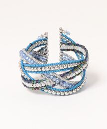 【チャイハネ】ビーズクロスバングル