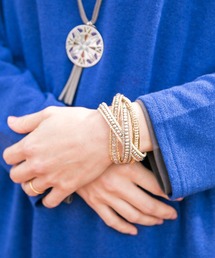 チャイハネ | 【チャイハネ】ビーズクロスバングル(バングル/リストバンド)