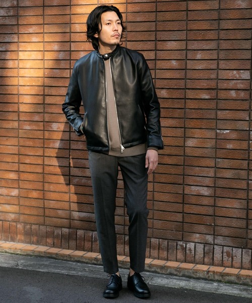 URBAN RESEARCH ROSSO MEN（アーバンリサーチロッソメン）の「『XLサイズあり』フェイクレザーシングルライダースジャケット（ライダースジャケット・メンズ・ブラック・LARGE/X-LARGE/MEDIUM）」の13枚目の写真