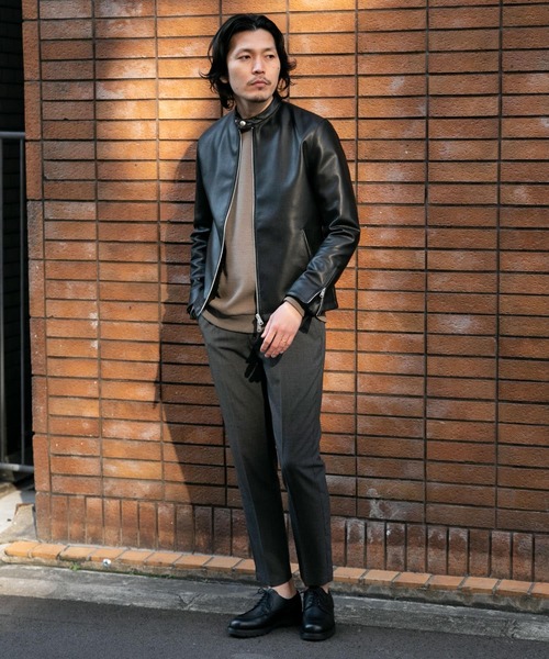 URBAN RESEARCH ROSSO MEN（アーバンリサーチロッソメン）の「『XLサイズあり』フェイクレザーシングルライダースジャケット（ライダースジャケット・メンズ・ブラック・LARGE/X-LARGE/MEDIUM）」の14枚目の写真