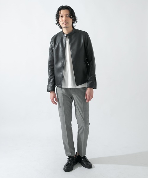 URBAN RESEARCH ROSSO MEN（アーバンリサーチロッソメン）の「『XLサイズあり』フェイクレザーシングルライダースジャケット（ライダースジャケット・メンズ・ブラック・LARGE/X-LARGE/MEDIUM）」の17枚目の写真