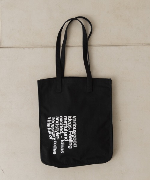 Kastane（カスタネ）の「【WEB限定カラーあり】ロゴスクエアキャンバストート（トートバッグ・レディース・サックスブルー/ブラック/イエロー/アイボリー/ピンク/オレンジ/グリーン/ブルー・FREE）」の3枚目の写真