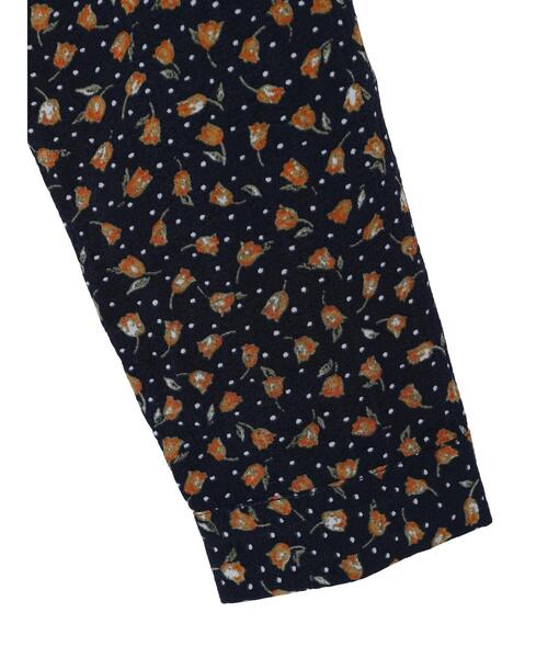 Green　Parks（グリーンパークス）の「花柄ティアードチュニック（Tシャツ/カットソー・レディース・ブラック/グリーン・FREE）」の12枚目の写真