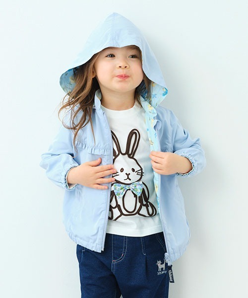 kladskap（クレードスコープ）の「リボンウサギ長袖Tシャツ（Tシャツ/カットソー・キッズ・サックスブルー/オフホワイト・90cm/100cm/120cm/110cm/80ｃｍ）」の14枚目の写真