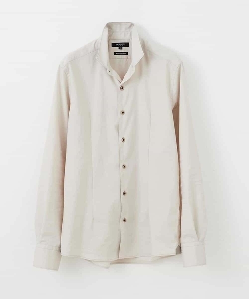 MICHEL KLEIN HOMME   （ミッシェルクランオム）の「スタンドカラ―シャツ（シャツ/ブラウス・メンズ・ブラック/ベージュ・MEDIUM/LARGE/X-LARGE）」の3枚目の写真