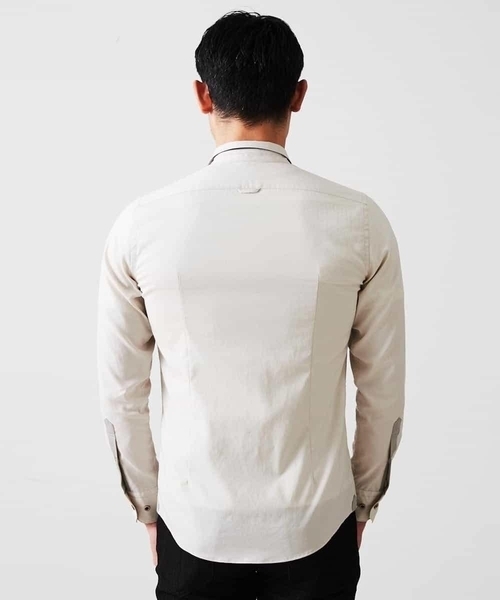 MICHEL KLEIN HOMME   （ミッシェルクランオム）の「スタンドカラ―シャツ（シャツ/ブラウス・メンズ・ブラック/ベージュ・MEDIUM/LARGE/X-LARGE）」の7枚目の写真