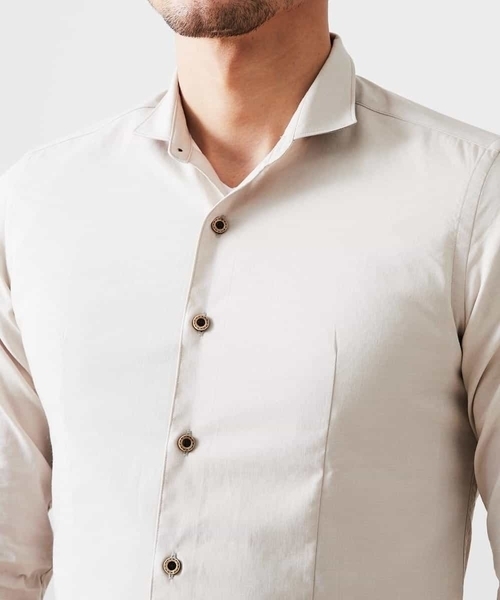 MICHEL KLEIN HOMME   （ミッシェルクランオム）の「スタンドカラ―シャツ（シャツ/ブラウス・メンズ・ブラック/ベージュ・MEDIUM/LARGE/X-LARGE）」の9枚目の写真