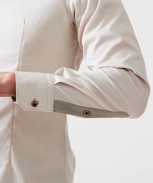 MICHEL KLEIN HOMME   （ミッシェルクランオム）の「スタンドカラ―シャツ（シャツ/ブラウス・メンズ・ブラック/ベージュ・MEDIUM/LARGE/X-LARGE）」の10枚目の写真