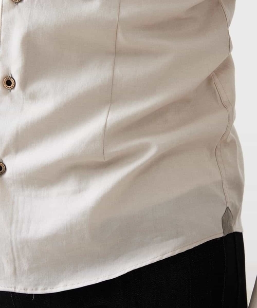 MICHEL KLEIN HOMME   （ミッシェルクランオム）の「スタンドカラ―シャツ（シャツ/ブラウス・メンズ・ブラック/ベージュ・MEDIUM/LARGE/X-LARGE）」の11枚目の写真