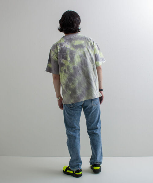 GLOSTER（グロスター）の「【GLOSTER/グロスター】タイダイ染めTシャツ（Tシャツ/カットソー・メンズ・チャコールグレー/ライム/ベビーピンク・MEDIUM/LARGE）」の22枚目の写真