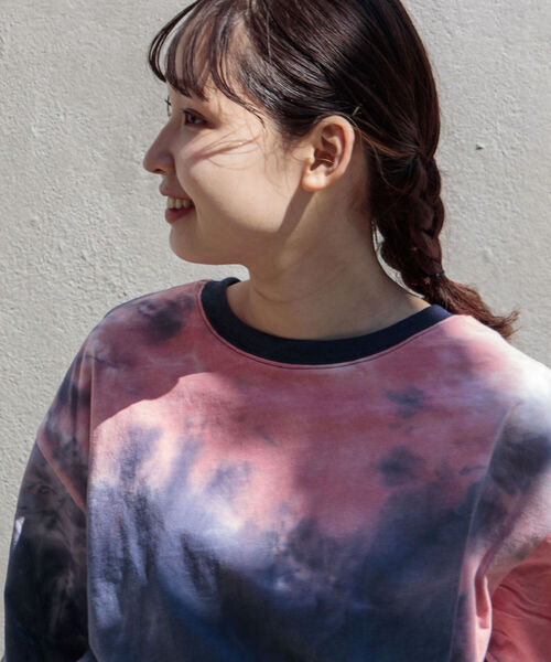 GLOSTER（グロスター）の「【GLOSTER/グロスター】タイダイ染めTシャツ（Tシャツ/カットソー・メンズ・チャコールグレー/ライム/ベビーピンク・MEDIUM/LARGE）」の18枚目の写真