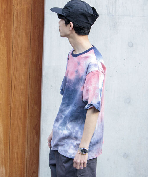 GLOSTER（グロスター）の「【GLOSTER/グロスター】タイダイ染めTシャツ（Tシャツ/カットソー・メンズ・チャコールグレー/ライム/ベビーピンク・MEDIUM/LARGE）」の14枚目の写真