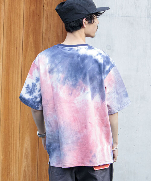 GLOSTER（グロスター）の「【GLOSTER/グロスター】タイダイ染めTシャツ（Tシャツ/カットソー・メンズ・チャコールグレー/ライム/ベビーピンク・MEDIUM/LARGE）」の13枚目の写真